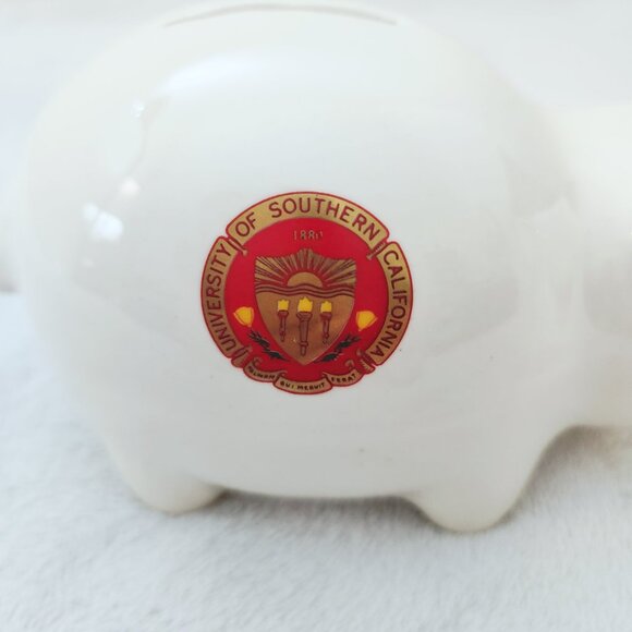 USC University of Southern California College Piggy Bank Trojans Baby Gift Party - Picture 14 of 14